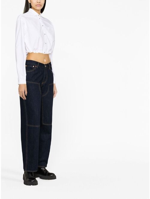 Moncler cropped buttoned shirt