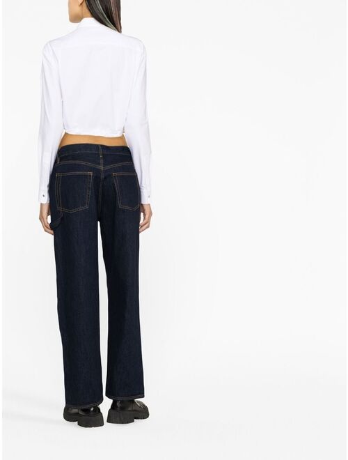 Moncler cropped buttoned shirt