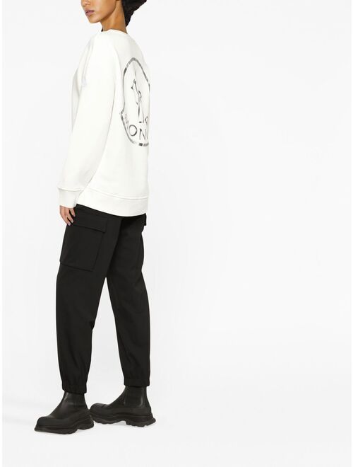 Moncler logo-print long-sleeve sweatshirt