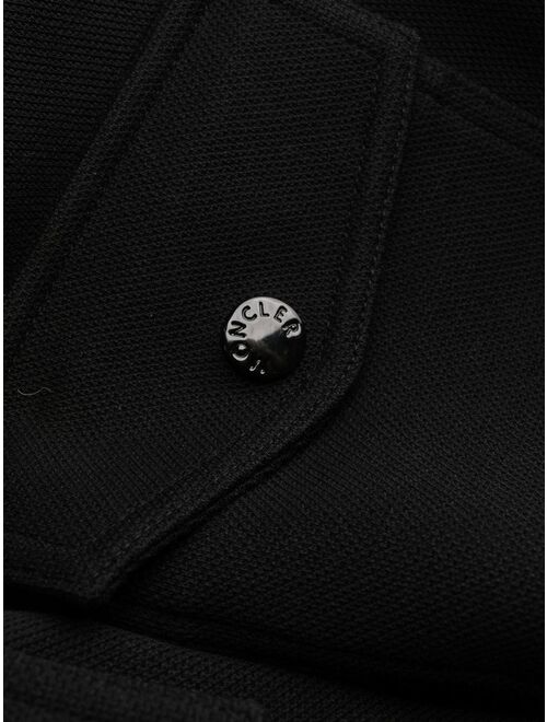 Moncler zipped short-sleeved minidress