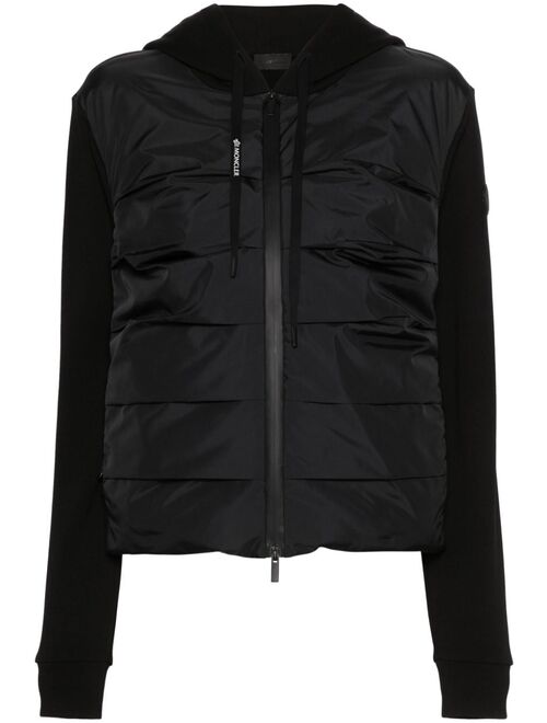 Moncler quilted-panel ribbed jacket