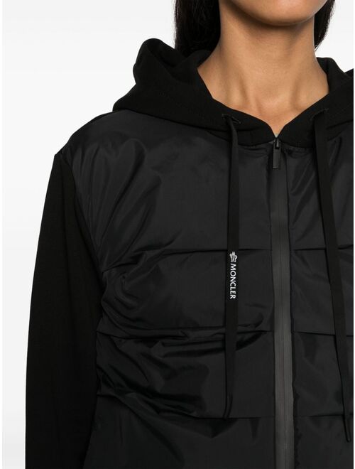 Moncler quilted-panel ribbed jacket