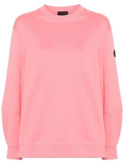 embossed-logo cotton sweatshirt