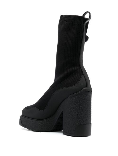Moncler Splora 125mm knitted ankle boot