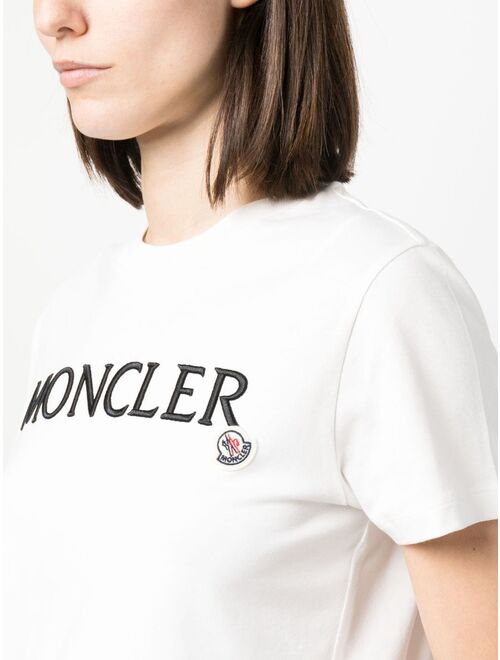 Moncler embroidered-logo cotton T-Shirt