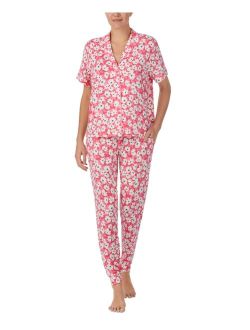 SANCTUARY Women's 2-Pc. Notched-Collar Jogger Pajamas Set