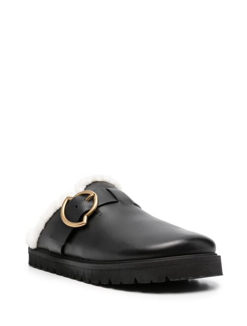 Moncler Bell leather mules