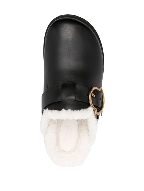 Moncler Bell leather mules