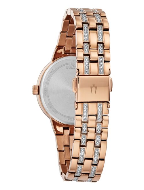 BULOVA Women's Phantom Two-Tone Stainless Steel & Crystal Bracelet Watch 32.5mm