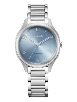 Eco-Drive Women's Stainless Steel Bracelet Watch 35mm