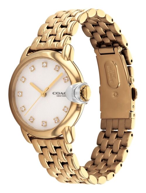 COACH Women's Arden Gold-Tone Stainless Steel Bracelet Watch, 32mm