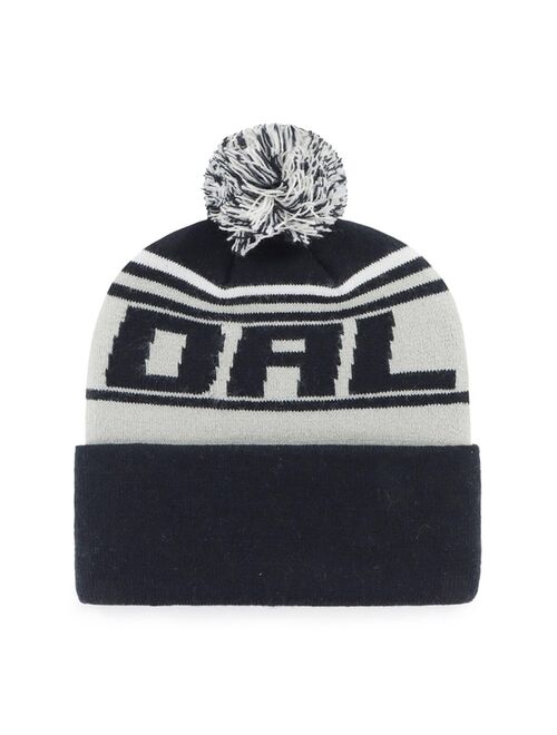 '47 BRAND Men's Navy Dallas Cowboys Stylus Cuffed Knit Hat with Pom