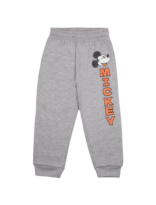 Disney Mickey Mouse Boys Pullover Hoodie & Pants, 2-Piece Outfit Set for Kids and Toddlers