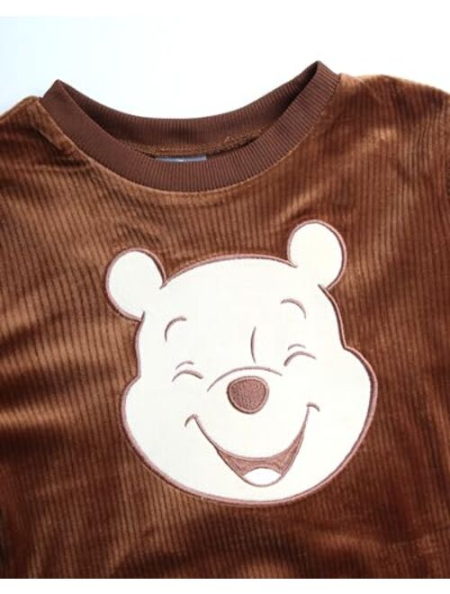 Disney Boys' Velour Jog Set - 2 Piece Mickey Mouse, Winnie the Pooh Pants Set - Sweatshirt, Sweatpants for Little Boys (2T-7)