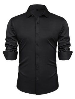 Men's Business Casual Long Sleeves Dress Shirts