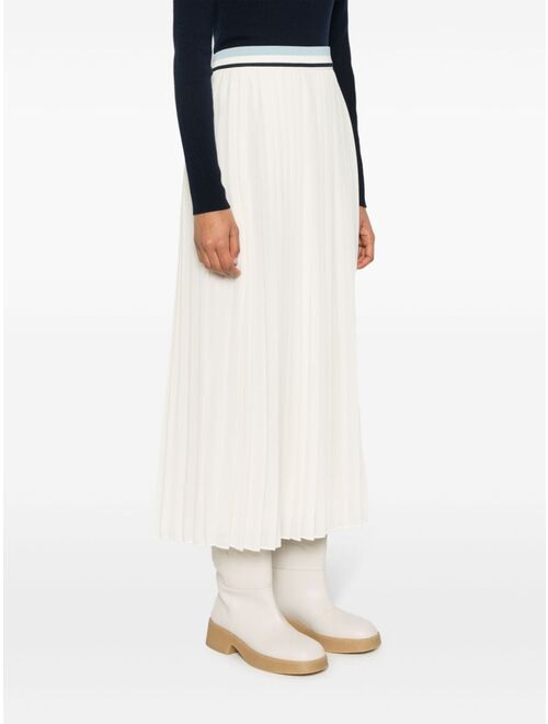 Moncler plisse pleated midi skirt