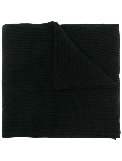 Moncler logo-patch detail scarf