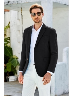Casual Blazer for Men Slim Fit Mens Suit Jacket Lightweight Sport Coat Two Button