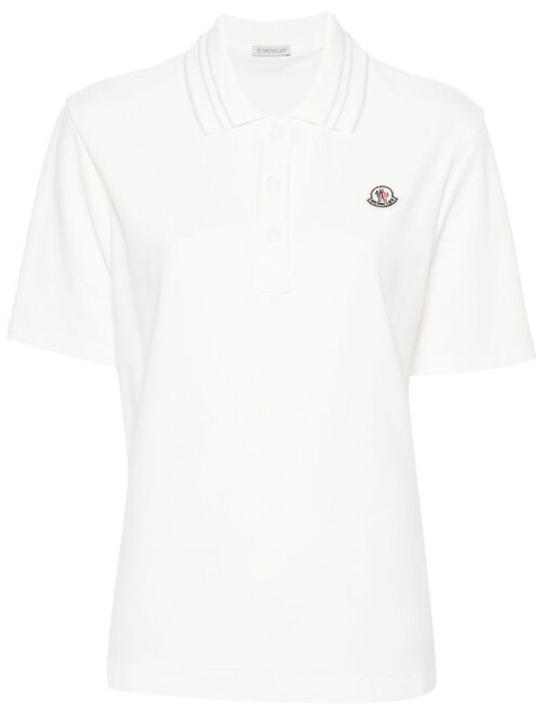 Moncler appliqu-logo cotton polo shirt
