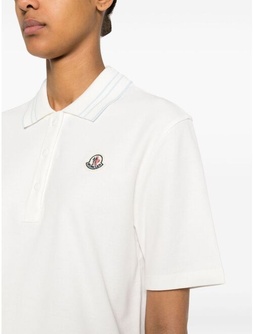 Moncler appliqu-logo cotton polo shirt