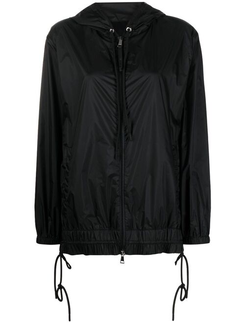 Moncler logo-print hooded rain jacket