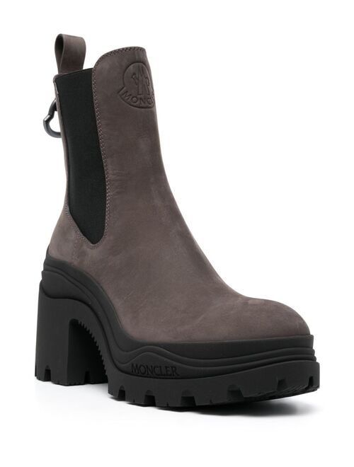 Moncler elasticated-ankle ridged-sole boots