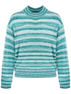 Toddler & Little Girls Space-Dyed Mock-Neck Sweater, Created for Macy's