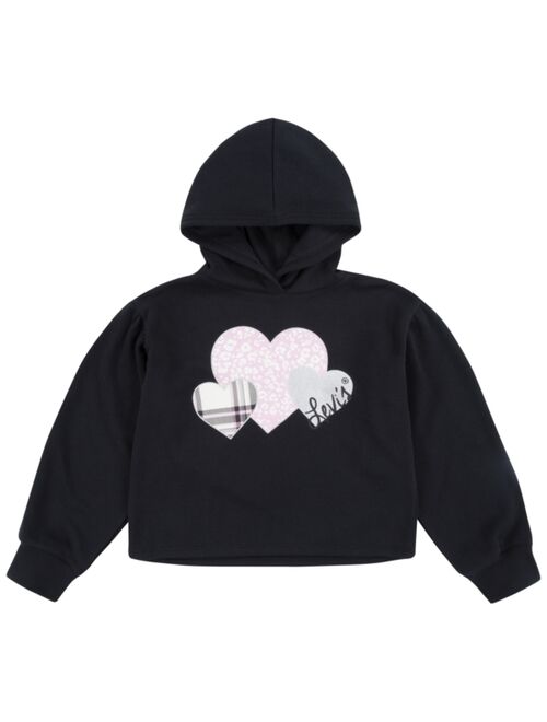 LEVI'S Big Girls Meet and Greet Heart Pullover Hoodie
