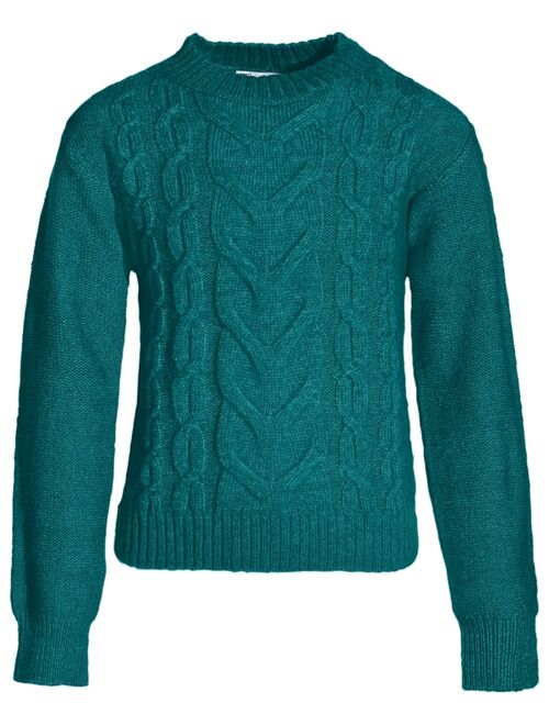 EPIC THREADS Toddler & Little Girls Solid Cable-Knit Crewneck Sweater, Created for Macy's