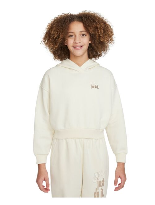 NIKE Sportswear Big Girls Club Fleece Oversized Hoodie