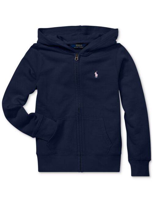 POLO RALPH LAUREN Toddler and Little Girls French Terry Full-Zip Hoodie