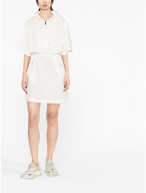 Moncler short-sleeve hooded cotton dress