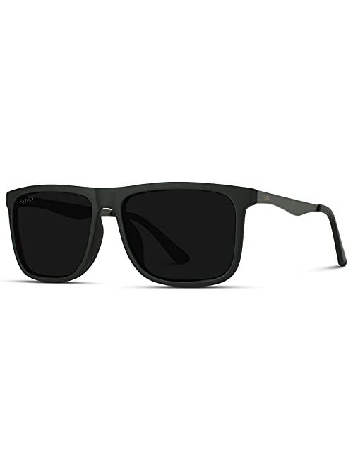 WearMe Pro Polarized Flat Top Square Mens Sunglasses