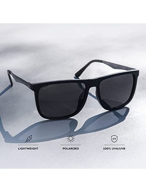 WearMe Pro Polarized Flat Top Square Mens Sunglasses