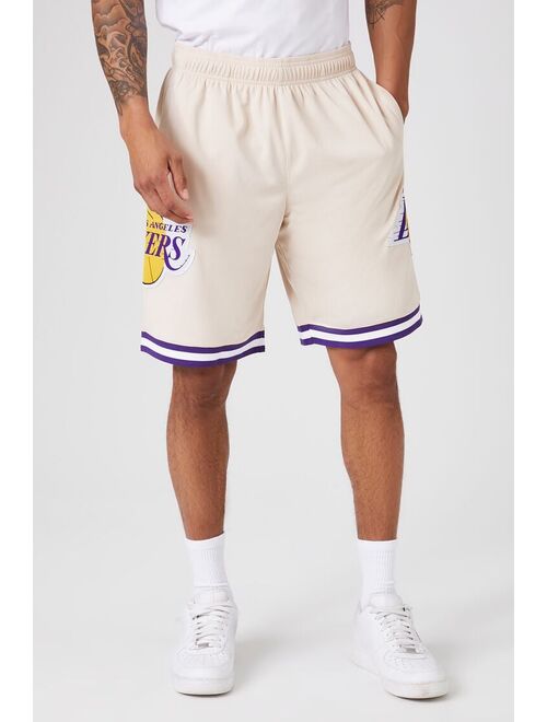 Forever 21 Los Angeles Lakers Basketball Shorts Taupe/Multi