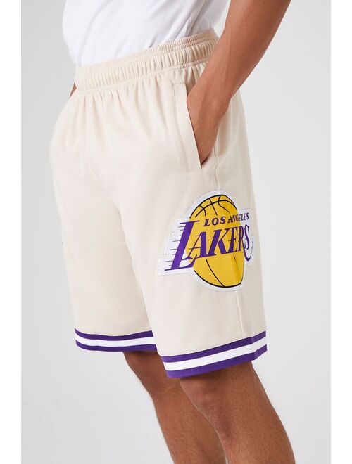 Forever 21 Los Angeles Lakers Basketball Shorts Taupe/Multi