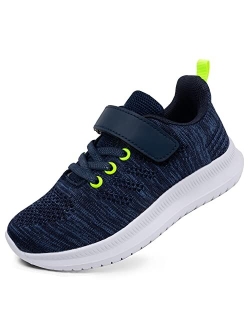 Toandon Girls Boys Kids Lightwight Breathable Athletic Sport Sneakers