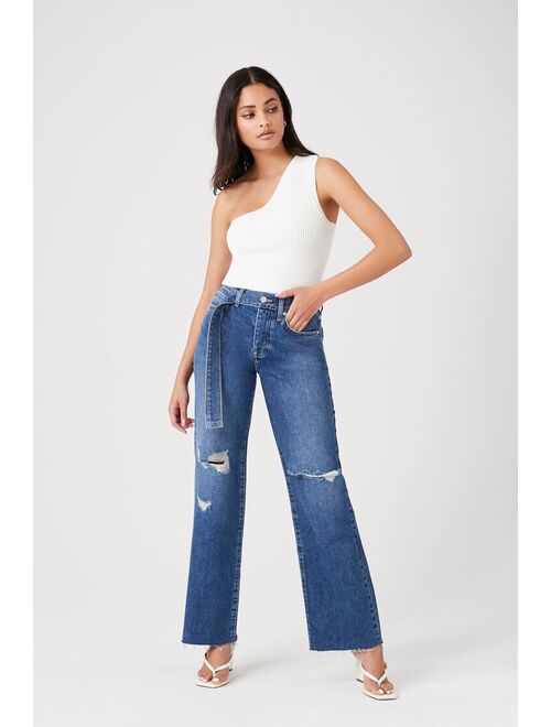Forever 21 Recycled Cotton High Rise Jeans Medium Denim