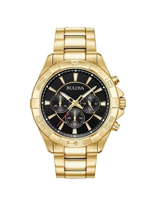 Bulova Men's Classic Gold Tone Stainless Steel Chronograph Watch- 97A139