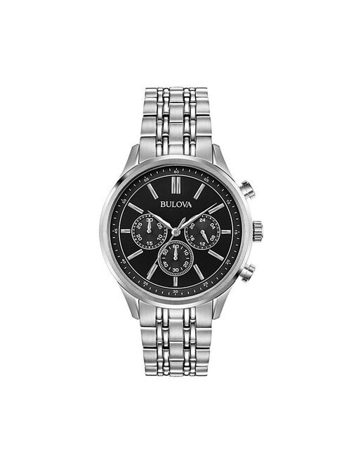 Bulova Men's Stainless Steel Chronograph Watch - 96A211