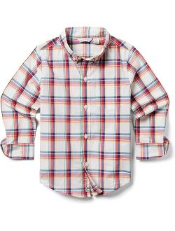 Plaid Poplin Shirt (Toddler/Little Kid/Big Kid)