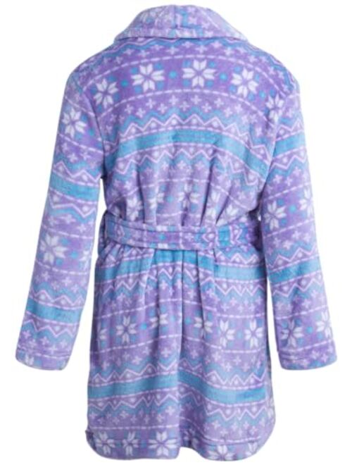 bebe Girls' Bathrobe - Super Soft Plush Fleece Sleepwear Robe (Size: 7-16)