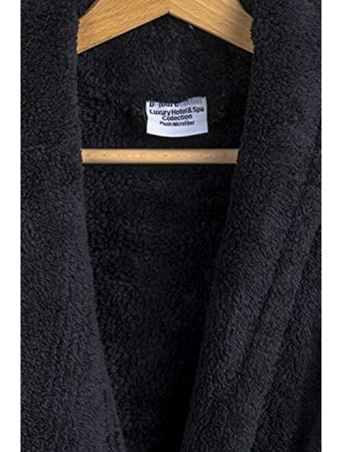 BC BARE COTTON Kids Microfiber Fleece Hooded Robe