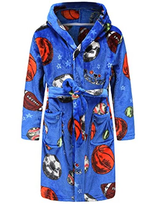 Best For All Boys Girls Bathrobes Soft Hooded Bathrobes Sleepwear robe for Girls boys