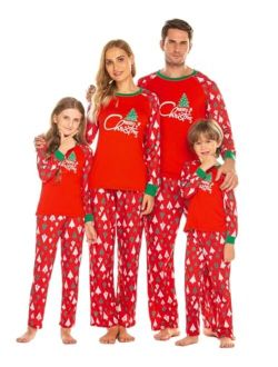 Christmas Pajamas for Family 2023 Matching Sets Classic Plaid Xmas Soft Holiday Sleepwear S-XXL