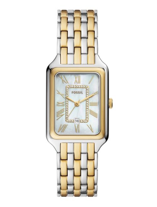 FOSSIL Women's Raquel Three-Hand Date Two-Tone Stainless Steel Watch, 26mm