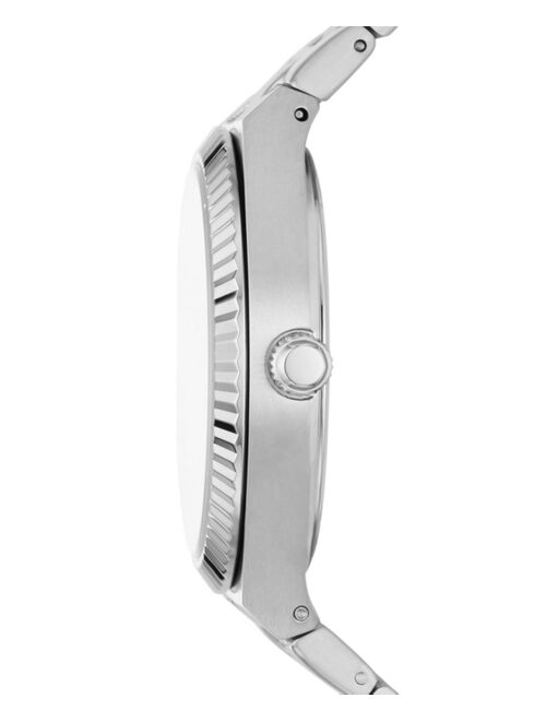 FOSSIL Women's Scarlette Three-Hand Date Silver-Tone Stainless Steel Watch, 38mm