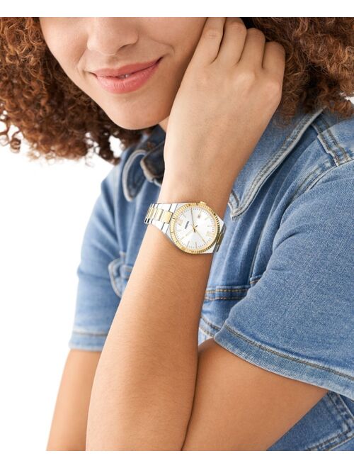 FOSSIL Women's Scarlette Quartz Two-Tone Stainless Steel Bracelet Watch, 38mm