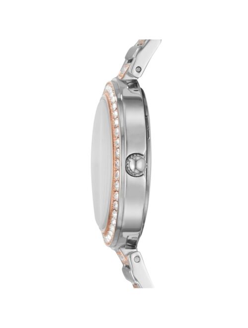 FOSSIL Women's Karli Three Hand Two Tone Stainless Steel Watch 34mm