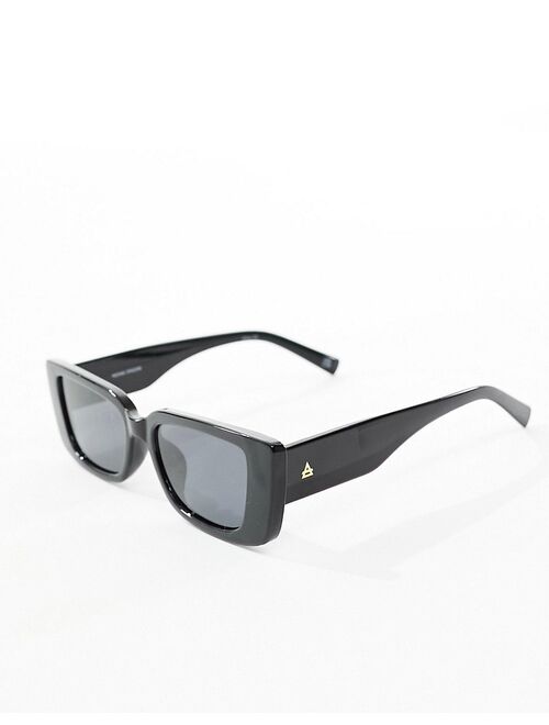 AIRE novae rectangle sunglasses in black